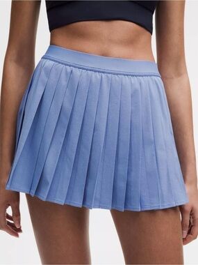 NWT!! Lululemon High-Rise Pleated Tennis Skirt Color Prep Blue. Size 10!!
